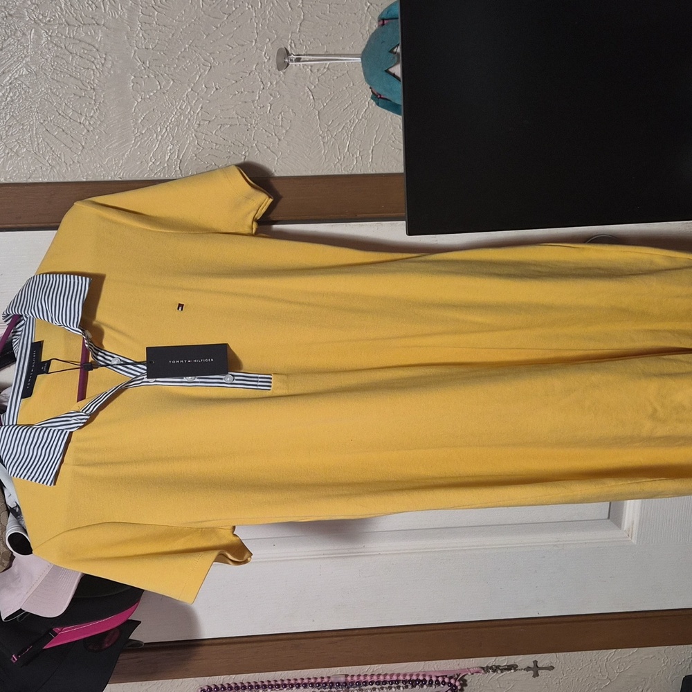 Tommy Hilfiger Yellow Shirt Dress